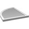 Ekena Millwork Quarter Round Top Left Surface Mount PVC Gable Vent w/ 2"W x 2"P Brickmould Sill Frame, 28"W x 38"H GVPQL28X3803SF - alternate 4